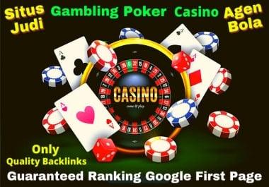10000 Backlinks Pack Situs Judi Poker Gambling Casino Sports & Betting With Google 1st Page Ranking