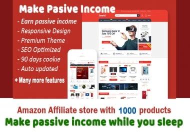 Autopilot Amazon affiliate website with 1000 products