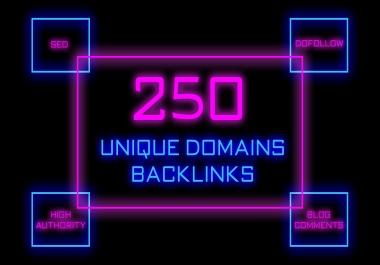 Skyrocket Your Website Rankings With 250 High Authority Unique Domains Backlinks