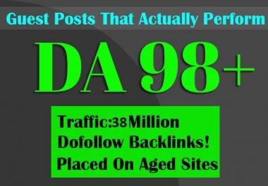 Publish Permanent Guest post On DA DR 96 High Metrics Website To FAST Google Rank
