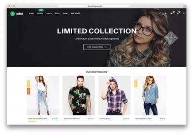 I will design online ecommerce shopping store wordpress website with Premium theme