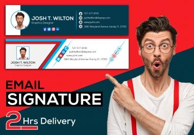 Design a clickable HTML email signature