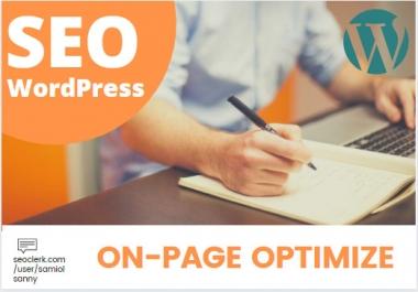wordpress SEO Onpage Optimization