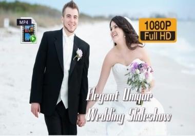 I will create professional video or photo slideshow 6 hours full HD