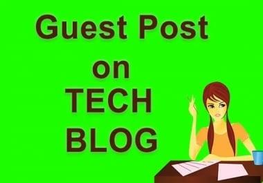 I will do guest post on technology blog no pbn