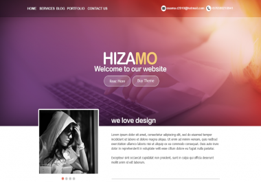 Great and distinctive Landing Page design - PSD