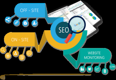 SEO Service Improve your low/high/medium keywords ranking in google 1st and organic website traffic