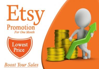 do etsy promotion,  drive USA traffic to etsy shop store