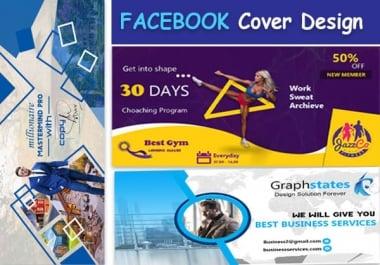I will design 3 eye catching,  attractive and professional facebook cover