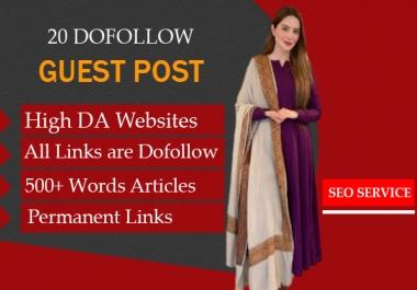 i Will Write And Publish 20 A Niche Relevant Guest Post On High Traffic