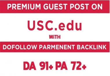 I will make guest post on univesity of southern california da91 pa72 doollow blog