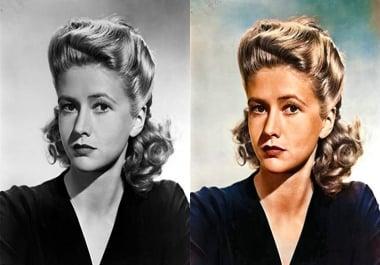 i will Colourise your black and white photos