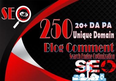 i will do 250 unique domain blog comments