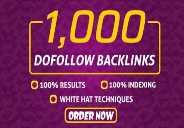 I will provide 1000 Do-follow SEO link building for google ranking