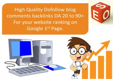 i will create 1000 SEO dofollow backlinks blog comments manually