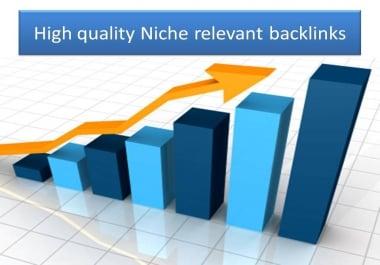 I will provide 50 manually top quality niche relevant backlinks