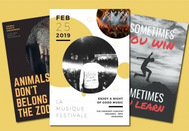 I will design an ultra-professional poster