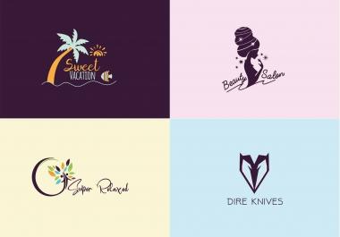 Design a unique modern logo with source file