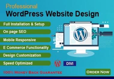 Create,  Build or Redesign responsive Wordpress websites professionally