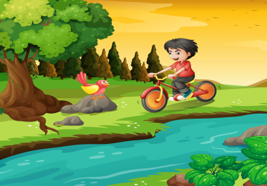 i will draw vector,  isometric or colorful illustrations design