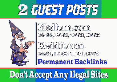 Write And Publish 2 Guest post on Medium & Reddit