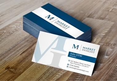 I will design you modern, attractive and luxury business card