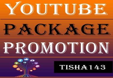 Best HQ YouTube Package Promotion Marketing Fast for 3