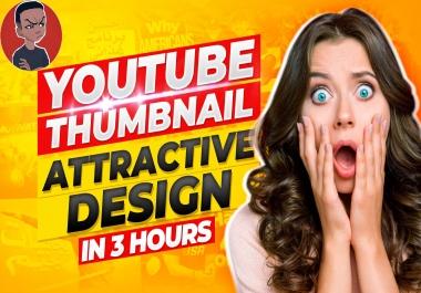 I'll Design an Amazing Youtube Thumbnail in Less Than 3Hours