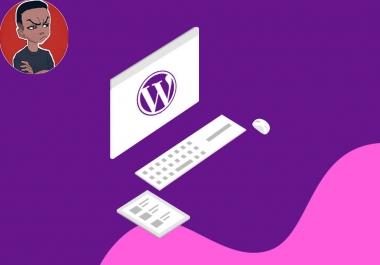 I will create an attractive wordpress site