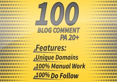 100 DA 90-60+ & PA 20+ Manually Submit Actual Page Blog Comments
