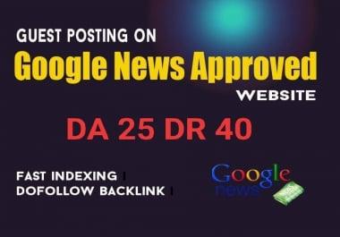 I will do guest post dr 39 my google news approved website