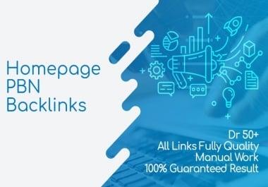 build high metrics 10 Manual dr50+ plus homepage pbn dofollow Unique backlinks