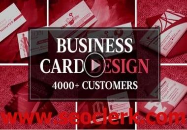 Within 24 hours create an amazing and unique business card
