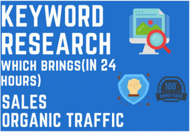 I will do extensive KW research and will give you low competitive KW