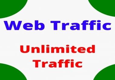 I will do drive real and organic web traffic