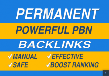 Get 100 powerful dofollow da pa permanent pbn links