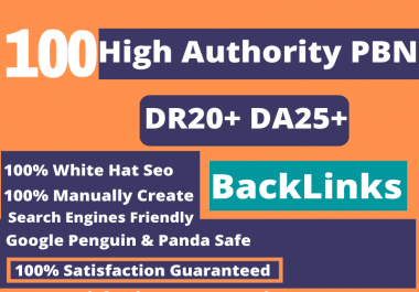 100 Powerful High Metrics Homepage Dofollow PBN SEO Backlinks.