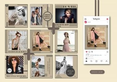 I will design instagram post images