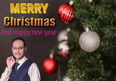 I will design Christmas card and New Year card