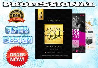 I will design a flyer for print and digital use