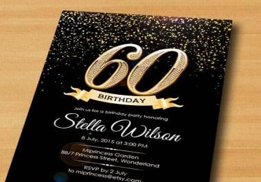 I will design eye catching birthday card