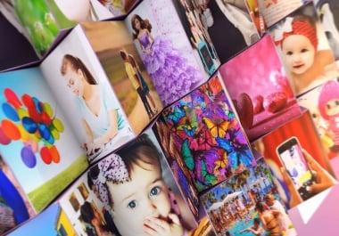 I will create awesome unique slideshow video for business