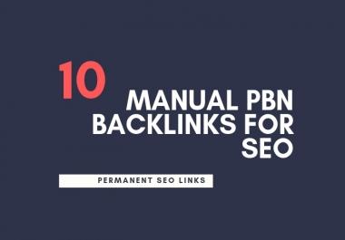 I Will Give You Permanent 10 Manual Pbn Backlinks For SEO