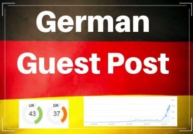 Write And Publish A German Guest Post With Do-Follow Backlinks With Indexed Post