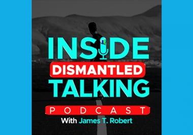 I will design typographic podcast cover art