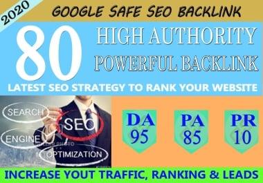 I Will Manually Do 80 UNIQUE PR10 SEO BackIinks On DA 95 Sites To RANK Your Website