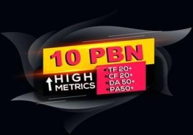 I will provide high authority 10 pbn backlinks