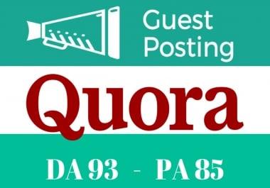 i can do guest post on quora. com