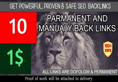 Powerful 10 Backlinks with Extremly High DA PA TF GET IT NOW