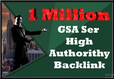 1 Million GSA Ser High Authorithy Blacklink For Unltimate Seo